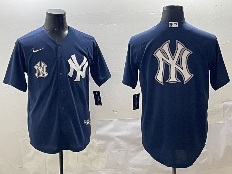 Men New York Yankees Blank Black Game 2025 Nike MLB Jersey style 15->new york yankees->MLB Jersey